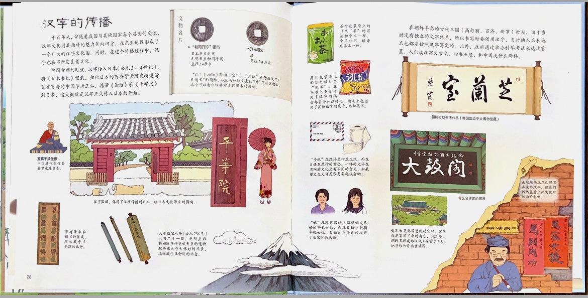 National Museum-Hanzi 国家博物馆儿童历史绘本《汉字,一笔一画写文明》 – Shuangshuang Bookstore